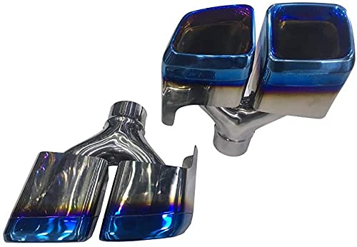 Tubo de Escape de Coche Tubo de Escape de Coche Garganta de Cola Silenciador de Salida Dual AMG Azul Tostado en Y Modificado para Coche Adecuado, para Varios Modelos de Mercedes-Benz Tubo de Escape de Coche Tubo de Escape de Coche Garganta de Cola Silenciador de Salida Dual AMG Azul Tostado en Y Modificado para Coche Adecuado, para Varios Modelos de Mercedes-Benz
