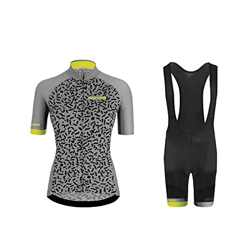 Uglyfrog - Conjunto de maillot de ciclismo para mujer (tejido térmico, manga larga y pantalones de ciclismo 20D + pantalones largos de ciclismo, varios estilos a elegir)