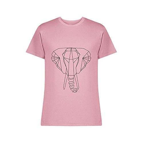 URBAN CROSS T - Camiseta deportiva para hombre, diseño de elefante, color rosa rosa L