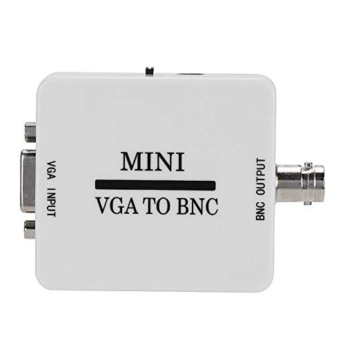 V ESTLIFE - Convertidor VGA a BNC, adaptador de vídeo HD VGA a BNC, convertidor de audio Mini 1080P para videoconferencia Home Theater monitores HDTV, TV, ordenadores, etc.
