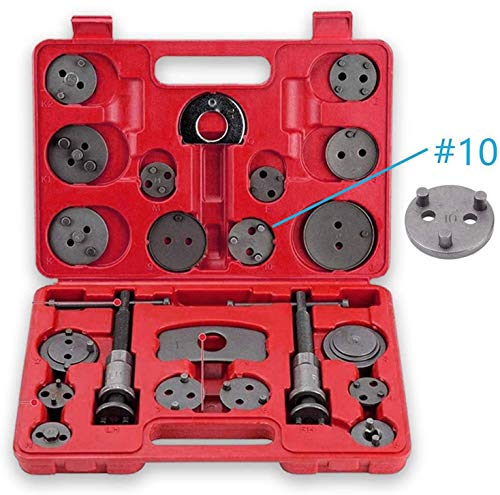 Vasait Resetter de pistón Kit Reposición Pistón de Freno pistón Placa Trasera - Reposicionador de Pistones de Freno 22 Piezas Set de Herramientas para vehículos Vasait Resetter de pistón Kit Reposición Pistón de Freno pistón Placa Trasera - Reposicionador de Pistones de Freno 22 Piezas Set de Herramientas para vehículos