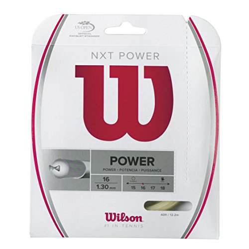 Wilson NXT Power Cordaje de tenis, 12.2 m, unisex, natural, 1.30 mm