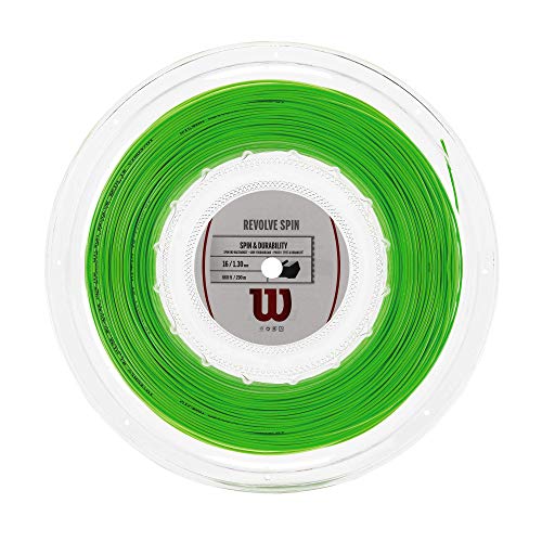 Wilson Revolve Spin 16 Reel Bobina Cordaje de Tenis, Unisex Adulto, Verde (Green), Talla Única