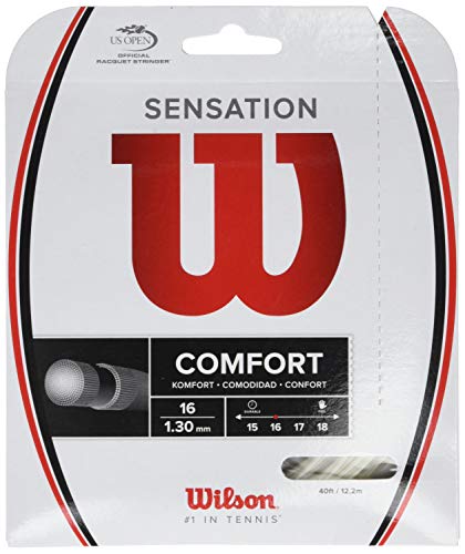 Wilson Sensation Cordaje de tenis, 12.2 m, unisex, natural, 1.25 mm