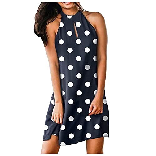 YANFANG Moda Mujer Vestidos,Vestido De Cola Milano con Estampado Cuadros Cuello Redondo Y Verano para Mujer,Vestido Casual Mujer,Mini Vestido TúNica Suelta Informal Vestidos,Azul Marino,XL YANFANG Moda Mujer Vestidos,Vestido De Cola Milano con Estampado Cuadros Cuello Redondo Y Verano para Mujer,Vestido Casual Mujer,Mini Vestido TúNica Suelta Informal Vestidos,Azul Marino,XL