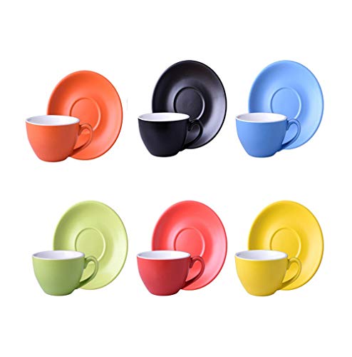 Zhanghanzong-apparel Conjuntos de Taza y platillo Seis Colores al Azar Juego de 6 Taza Y Platillo de cerámica té café, Taza, Platillo Set Té de la Tarde (Color : Random Six Colors, Size : One Size) Zhanghanzong-apparel Conjuntos de Taza y platillo Seis Colores al Azar Juego de 6 Taza Y Platillo de cerámica té café, Taza, Platillo Set Té de la Tarde (Color : Random Six Colors, Size : One Size)