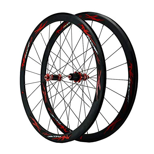 ZNND Juego Ruedas Bicicleta Carretera 700 Cubo Fibra Carbono Llantas Aleación Doble Pared Delanteras Traseras Rodamiento Sellado C/V QR 7-11 Velocidad (Color : B) ZNND Juego Ruedas Bicicleta Carretera 700 Cubo Fibra Carbono Llantas Aleación Doble Pared Delanteras Traseras Rodamiento Sellado C/V QR 7-11 Velocidad (Color : B)