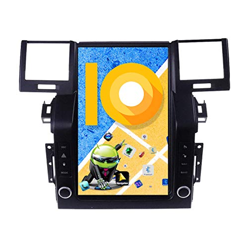 ZWNAV Pantalla Vertical de 10,4 Pulgadas Android 10.0 Radio de Coche para Land Rover Range Rover Sport L320 2009-2013 Navi Adaptador de navegación GPS Bluetooth WiFi Carplay (4 GB +64 GB, 2005-2009)