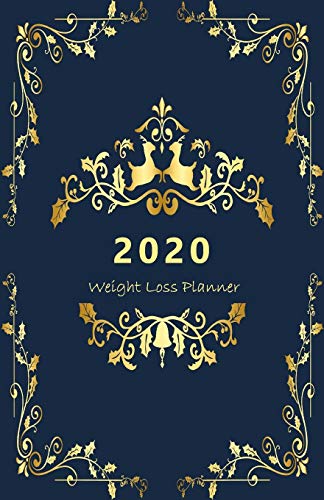 2020 Weight Loss Planner: Meal and Exercise trackers, Step and Calorie counters. For Losing weight, Getting fit and Living healthy. 8.5" x 5.5" (Half ... look, gold, pink design. Soft matte cover).