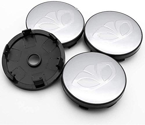 4 Piezas 3D Aluminio Tapas centrales Rueda Accesorios para Daewoo Magnus Kalos Matiz