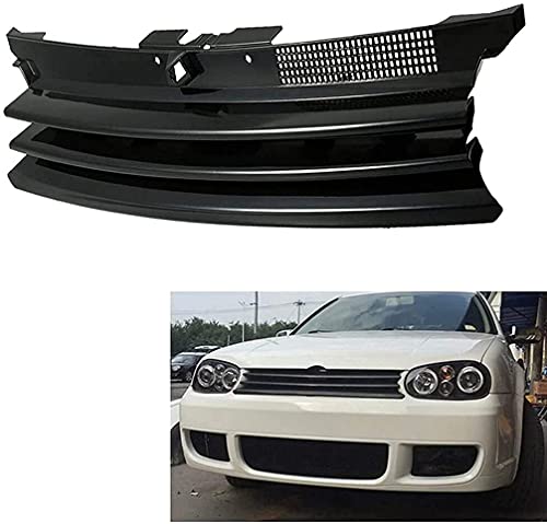 ABS Parrilla del Radiador del Parachoques Delantero para Volkswagen VW Golf 4 MK4 GTI R32 1997-2004,Grill De Entrada De Aire Delantera,Modificación de Coche Accesorios de Decoracion