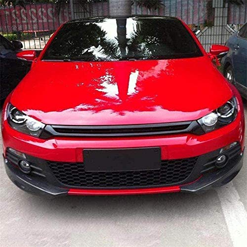 ABS/Carbon Fiber Kit de Divisor de Ala Alerón de Labios Parachoques Delantero para VW Scirocco 2010-2013, Accesorios Modificados, Protección Contra Colisiones, Estabilidad