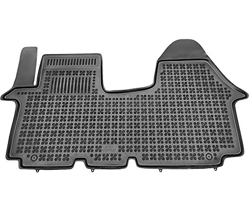 Alfombrillas de Goma Compatible con Renault TRAFIC II - Delanteras (2001-2014) + Limpiador de Plasticos (Regalo) | Accesorios Coche Alfombrilla Suelo