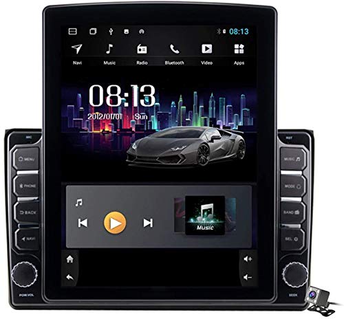 Android 9.1 Pantalla Vertical 9.7 Pulgadas Coche Estéreo Multimedia Player para Audi A4 2002-2008 Soporte GPS/Rango de navegación/Control del Volante/DSP FM, etc.