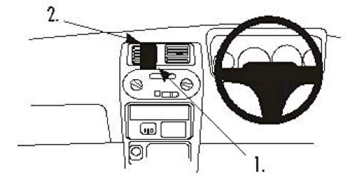 Brodit ProClip - Kit de coche para Daihatsu Sirion 99-01 (montaje central)