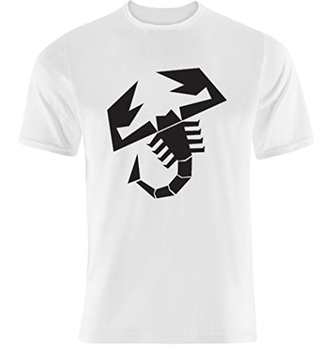 Camiseta Fiat Abarth – Color blanco – Logo negro (L, blanco)