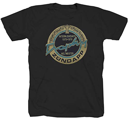 Camiseta para moto Zündapp Oldschool Hercules, color negro Negro L