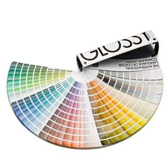Carta de colores Brillo | NCS 1950 colores Glossy | Paleta de colores para lacados, maderas, pinturas y productos de decoración con acabado brillo