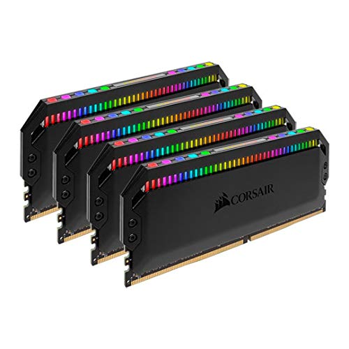 CORSAIR Dominator Platinum RGB 64GB (4x16GB) DDR4 3200 (PC4-28800) C16 1.35V Módulos de Memoria de Alto Rendimiento, Negro