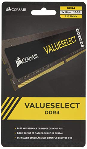 Corsair ValueSelect - Memoria RAM (DDR4, PC/Server, 288-pin DIMM, 1 x 16 GB)