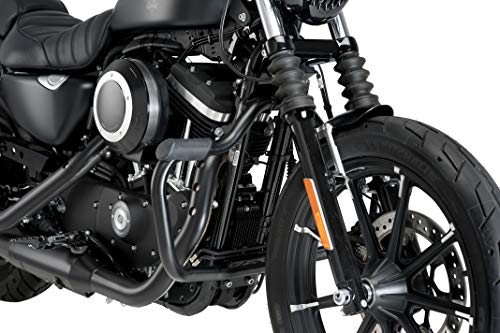 Customacces AZ1243N Defensas Modelo Mustache Acero Inoxidable Harley Davidson Sportster 1200 Custom 04'-19'