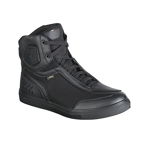 Dainese Street Darker Gore-Tex Shoes Zapatos Moto Impermeables, Negro, 43 EU