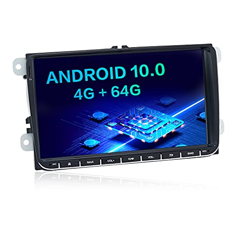 Dasaita Android 10.0 Autoradio Bluetooth for VW Universal Polo Golf EOS Tiguan Touran Passat Scirocco Autoradio 2 DIN Support Dab+ Bluetooth 5.0 WiFi DSP Radio (4G RAM + 64G ROM)