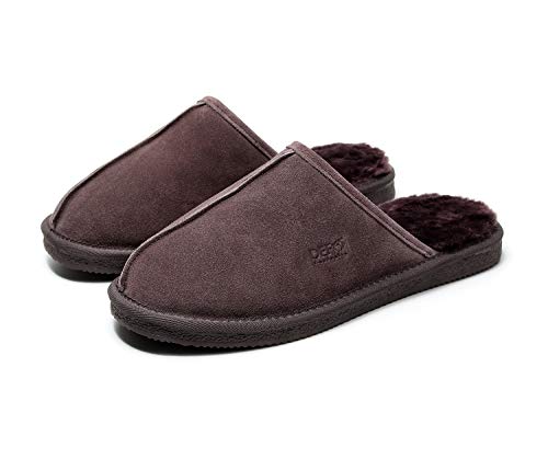 DEFO Australia - Zapatillas de Andar por casa Estilo Clasico para Hombre (42 EU, Chocolate) DEFO Australia - Zapatillas de Andar por casa Estilo Clasico para Hombre (42 EU, Chocolate)