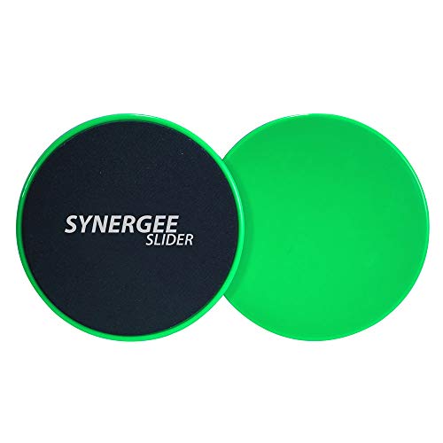Deslizadores de Tronco Discos de Deslizamiento Verde Lima eléctrico de Synergee. Uso de Ambos Lados en Pisos de Madera o alfombras. Equipo de Ejercicio abodominal Deslizadores de Tronco Discos de Deslizamiento Verde Lima eléctrico de Synergee. Uso de Ambos Lados en Pisos de Madera o alfombras. Equipo de Ejercicio abodominal