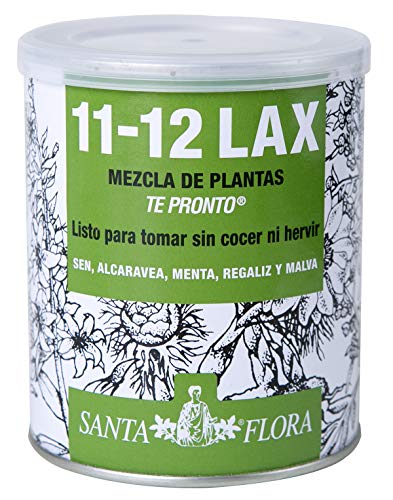 DIMEFAR - Santa Flora 11-12 Lax Bote - Regulador Intestinal - Sen + Alcaravea + Regaliz + Menta + Malva, 70g | Regulador Intestinal
