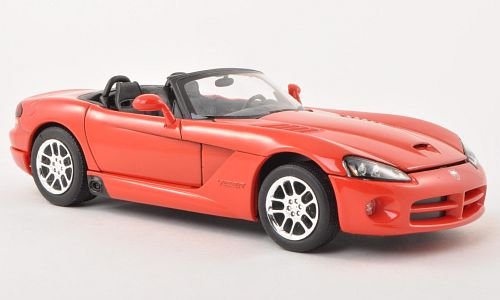 Dodge Viper SRT-10, rojo, 2003, Modelo Coche, Preparado, Welly 1:24