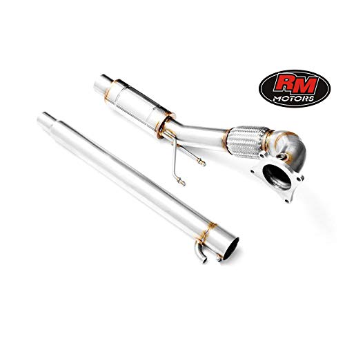 Downpipe con silenciador Decat Catalizador Acero Inoxidable para TT 8J 2.0 TFSI 2007 2008 2009 2010 2011 2012 2013 2014 272PS Quattro