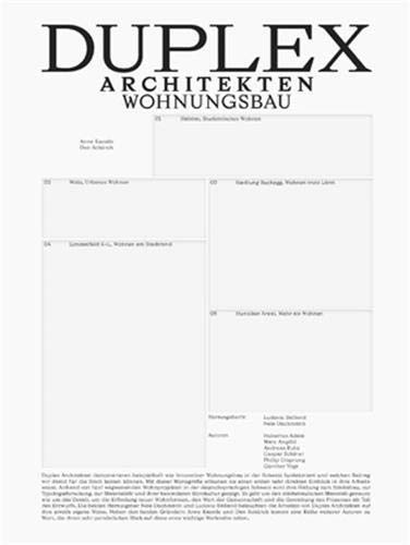 Duplex Architekten /Allemand: Wohnungsbau