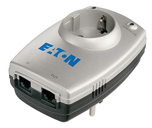 Eaton Protection Box 1 Tel DIN - Protector de sobretensión (Filtro de ruido EMI/RFI), plateado