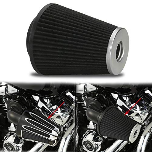 Elemento de filtro de aire de cono para Harley Softail fatboy sportster 883 1200 touring FLHX street glide dyna (color gris)