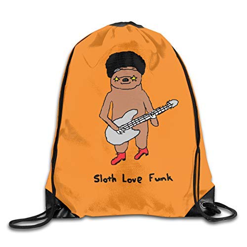 Etryrt Mochila de Cuerda,Bolsas de Gimnasia, Sloth Love Funk Drawstring Bag for Traveling Or Shopping Casual Daypacks School Bags