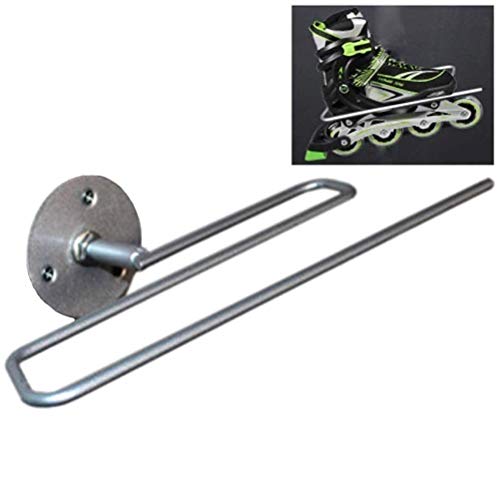 FreshWater 2 piezas de acero duradero en línea Patines soporte de exhibición de rodillos Patines de montaje en pared suspensión soporte de exhibición