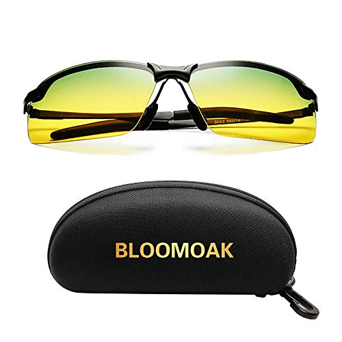 Gafas de Conducción Polarizadas Diurna y Nocturna- Gafas para Conducir de Noche Hombre Mujer con Protección UV400/Evitan Deslumbramientos para Conducir Exterior Deportes
