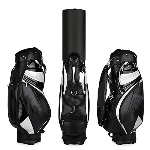 Golf Premium Negro Gris Bolsa para Carrito Dobby Ligero Separador Amigable De 8 VíAs PosicióN Delantera Putter Pit Adecuado para Golfistas Golfistas Principiantes