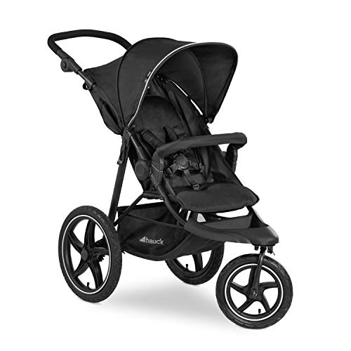 Hauck Silla 3 Ruedas Runner 2 de Hasta 25 Kg, Respaldo Reclinable Desde El Nacimiento, Upf 50+, Grandes Ruedas Neumáticas para Todos los Terrenos, Manillar Ajustable en Altura, Plegado Compacto, Negro Hauck Silla 3 Ruedas Runner 2 de Hasta 25 Kg, Respaldo Reclinable Desde El Nacimiento, Upf 50+, Grandes Ruedas Neumáticas para Todos los Terrenos, Manillar Ajustable en Altura, Plegado Compacto, Negro