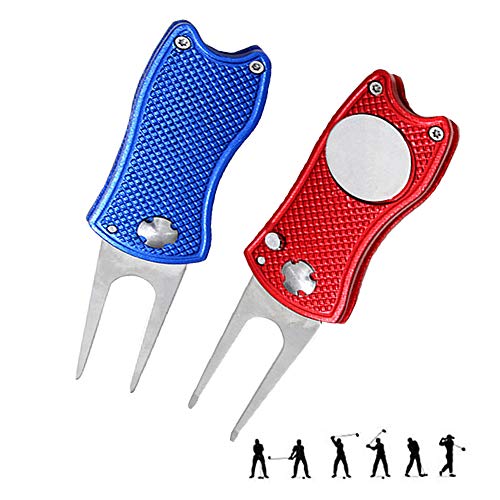 Herramienta Reparación Golf, 2 Piezas Arreglapiques De Golf, Tenedor De Reparación Para Golf, Golf Divot Herramienta, Herramienta División Golf, para Accesorio Entrenamiento Golfistas, Azul y Rojo Herramienta Reparación Golf, 2 Piezas Arreglapiques De Golf, Tenedor De Reparación Para Golf, Golf Divot Herramienta, Herramienta División Golf, para Accesorio Entrenamiento Golfistas, Azul y Rojo