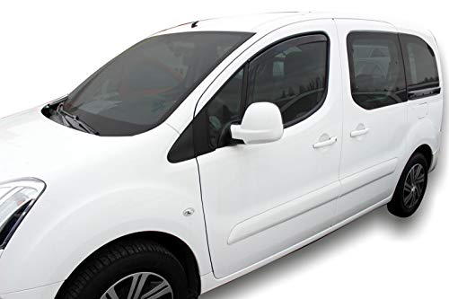 J&J Automative | Deflectores de viento compatibles con Citroën Berlingo de 2 puertas 2008-2014, 2 unidades