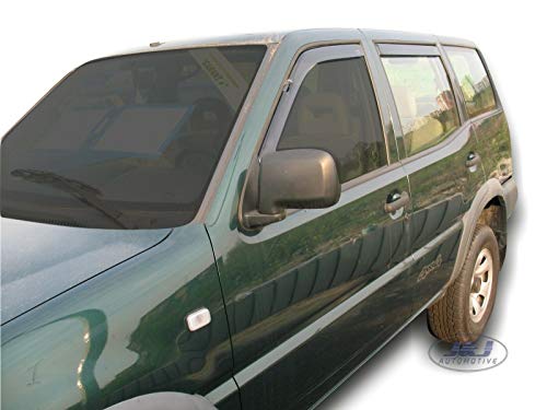 J&J Automotive - Deflectores de viento para Nissan Terrano II 5 puertas 1993-2004 (4 unidades)