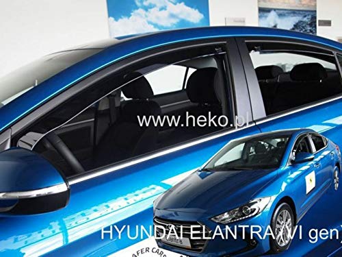 J&J AUTOMOTIVE Derivabrisas para Hyundai Elantra VI 2016-2020 4 piezas