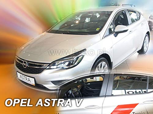 J&J AUTOMOTIVE Derivabrisas para Opel Astra V K 5 puerta 2015-2020 HTB 4 piezas J&J AUTOMOTIVE Derivabrisas para Opel Astra V K 5 puerta 2015-2020 HTB 4 piezas