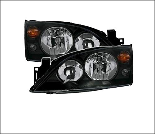 Juego de faros delanteros compatibles con Ford Mondeo MK3 2000 2001 2002 2003 2004 2005 2006 2007 VP145 Faros TFL lado del conductor y del pasajero, luces delanteras del coche, LHD negro Juego de faros delanteros compatibles con Ford Mondeo MK3 2000 2001 2002 2003 2004 2005 2006 2007 VP145 Faros TFL lado del conductor y del pasajero, luces delanteras del coche, LHD negro