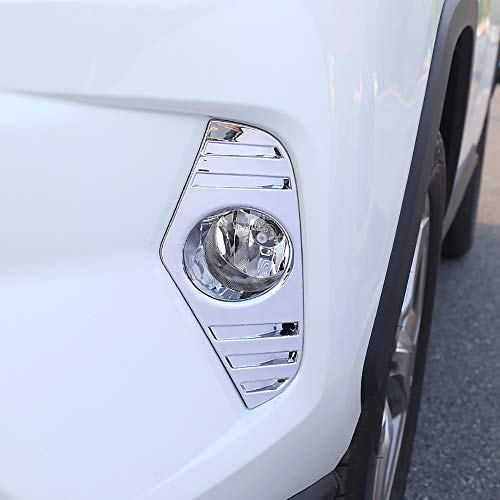 Kadore para Toyota RAV4 2019 2020 Cubierta de Luces antiniebla Delanteras cromadas Accesorios Exteriores 2 Piezas
