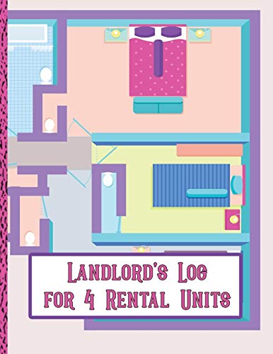 Landlord's Log for 4 Rental Units: Keep Your Investment Up To Date with this Rental Property Logbook