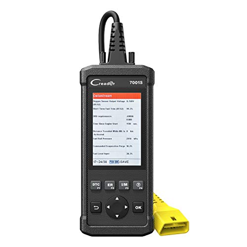 LAUNCH CReader 7001S Escáner de Automóvil Multimarca Diagnosis Auto ABS, SRS (Airbag) con Funciones OBD Completas para Vehículos OBD2 / CAN y Reset Servicio de Aceite y EPB (Cambio Pastillas)