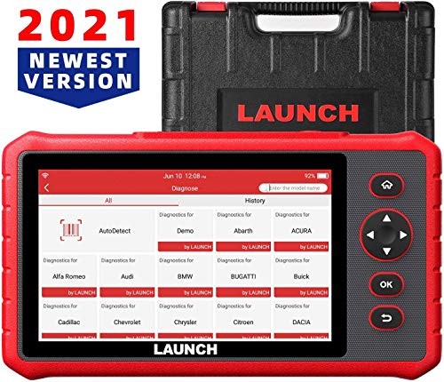 LAUNCH CRP909X Code Reader Interfaz Diagnosis Android 7.1 Escáner OBD2 15 Funciones de Servicio Sistemas Completos y Pantalla Touch de 7.0 Pulgadas Actualizaciones por Wi-Fi 1 Año [ 2020 Nuevo ]